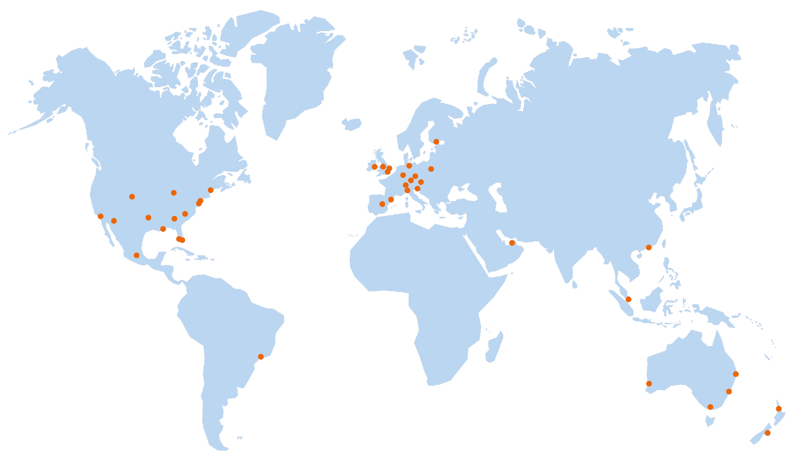 DUAL Locations Map