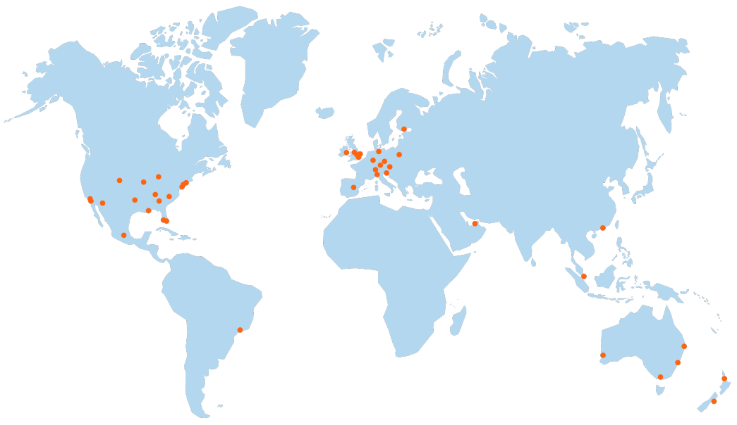 Locations map DUAL offices